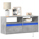 vidaXL TV Cabinet with LED Lights 180x31x45 cm White