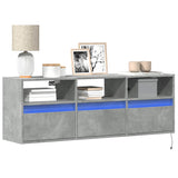 vidaXL TV Cabinet with LED Lights 180x31x45 cm White
