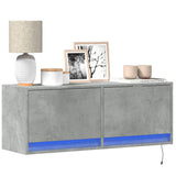 vidaXL Tv-wandmeubel met LED-verlichting 180x31x38 cm wit