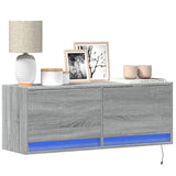 vidaXL Tv-wandmeubel met LED-verlichting 180x31x38 cm wit