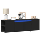 vidaXL Tv-wandmeubel met LED-verlichting 180x31x39,5 cm wit