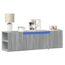 vidaXL Tv-wandmeubel met LED-verlichting 180x31x39,5 cm wit