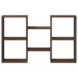 vidaXL Wandschap 96x18x60 cm bewerkt hout bruin eikenkleurig