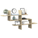 vidaXL Wandschap 124,5x18x60,5 cm bewerkt hout wit