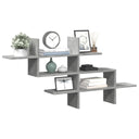 vidaXL Wandschap 124,5x18x60,5 cm bewerkt hout wit