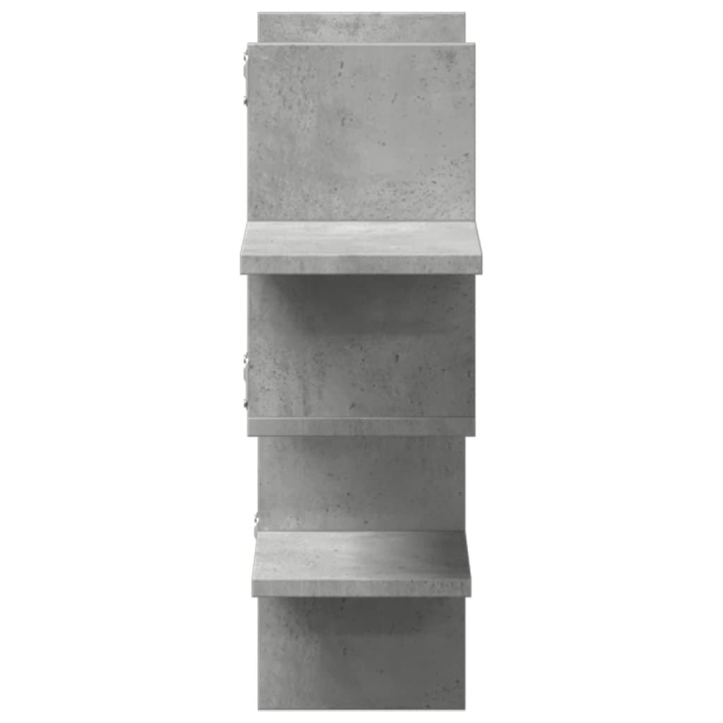 vidaXL Wandschap 124,5x18x60,5 cm bewerkt hout wit