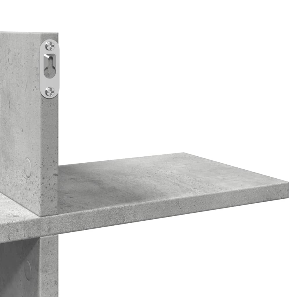 vidaXL Wandschap 124,5x18x60,5 cm bewerkt hout wit