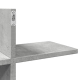 vidaXL Wandschap 124,5x18x60,5 cm bewerkt hout wit