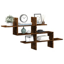vidaXL Wandschap 124,5x18x60,5 cm bewerkt hout wit