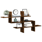 vidaXL Wandschap 124,5x18x60,5 cm bewerkt hout wit