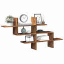 vidaXL Wandschap 124,5x18x60,5 cm bewerkt hout wit