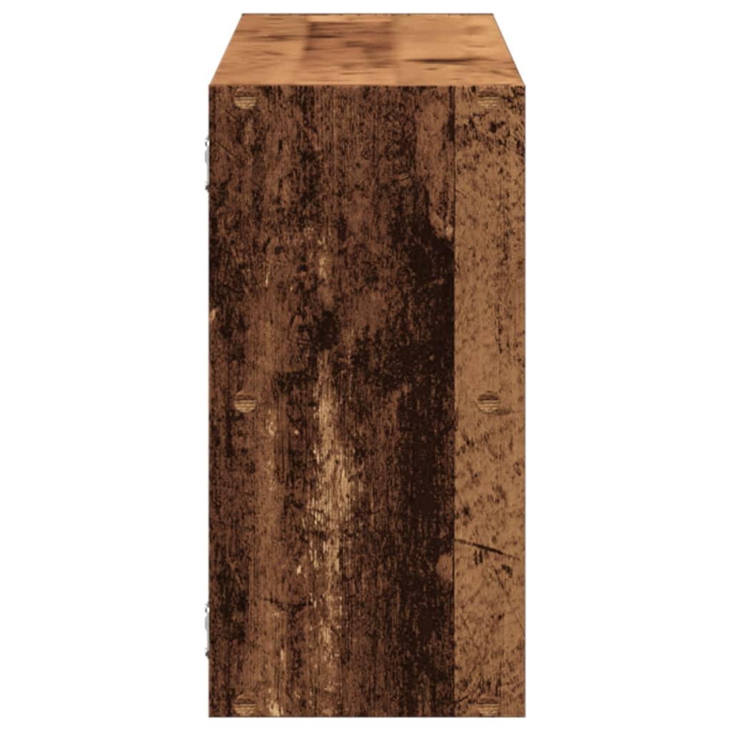 vidaXL Wandschap 100x25x50 cm bewerkt hout wit