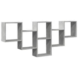 vidaXL Wall Shelf 159x18x66 cm Engineered Wood White