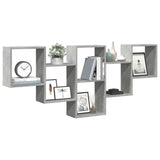 vidaXL Wall Shelf 159x18x66 cm Engineered Wood White