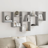 vidaXL Wall Shelf 159x18x66 cm Engineered Wood White