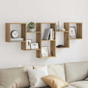 vidaXL Wall Shelf 159x18x66 cm Engineered Wood White