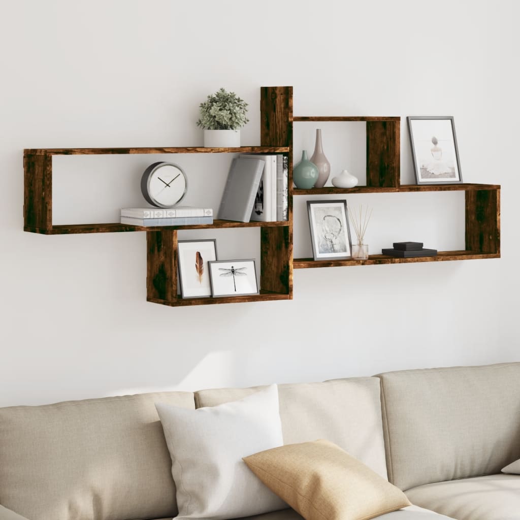 vidaXL Wandschap 167,5x18x68 cm bewerkt hout wit