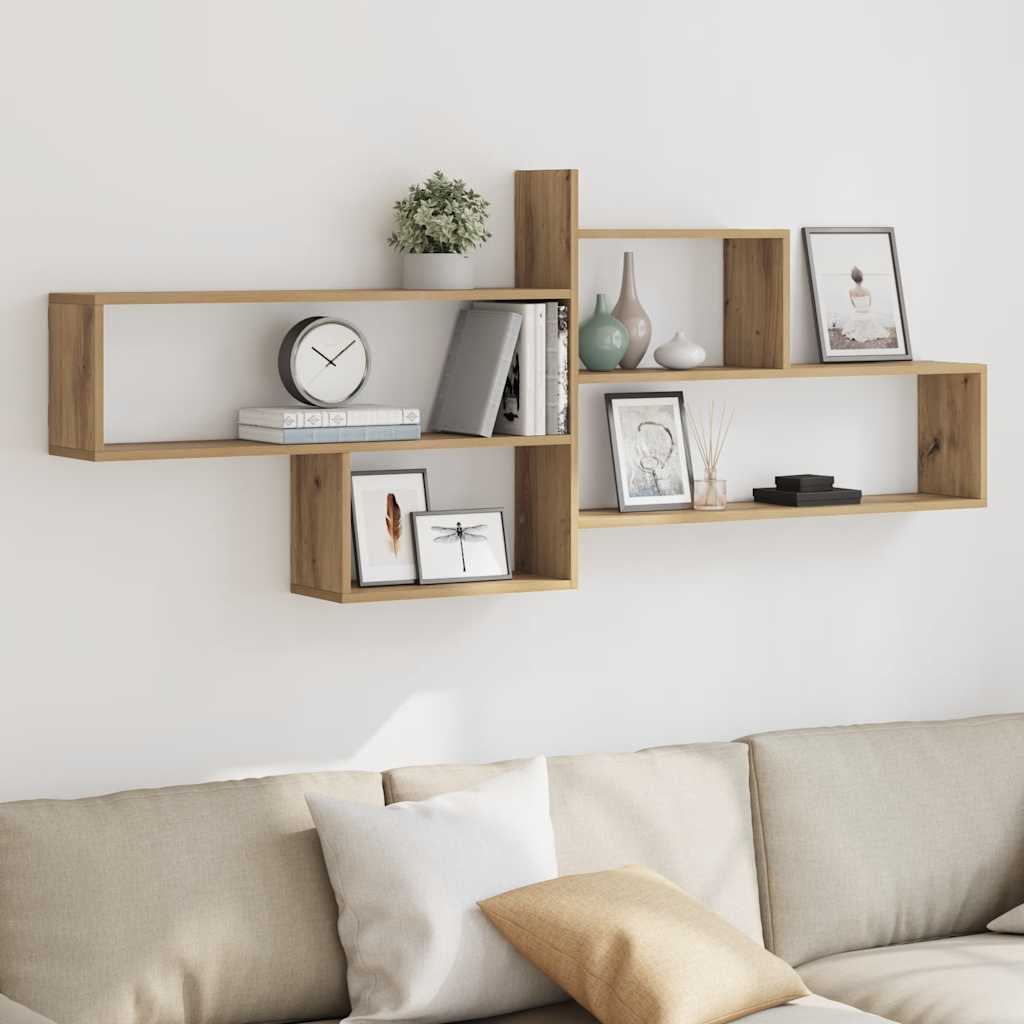 vidaXL Wandschap 167,5x18x68 cm bewerkt hout wit