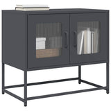 vidaXL TV Cabinet 68x39x60.5 cm Cold-Rolled Steel Black