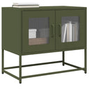 vidaXL TV Cabinet 68x39x60.5 cm Cold-Rolled Steel Black