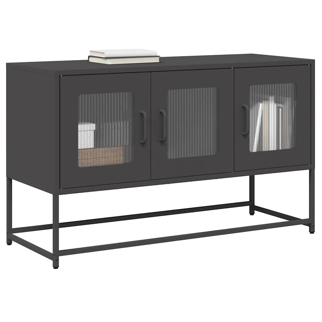 vidaXL TV Cabinet 68x39x60.5 cm Cold-Rolled Steel Black