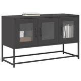 vidaXL TV Cabinet 68x39x60.5 cm Cold-Rolled Steel Black