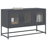 vidaXL TV Cabinet 68x39x60.5 cm Cold-Rolled Steel Black