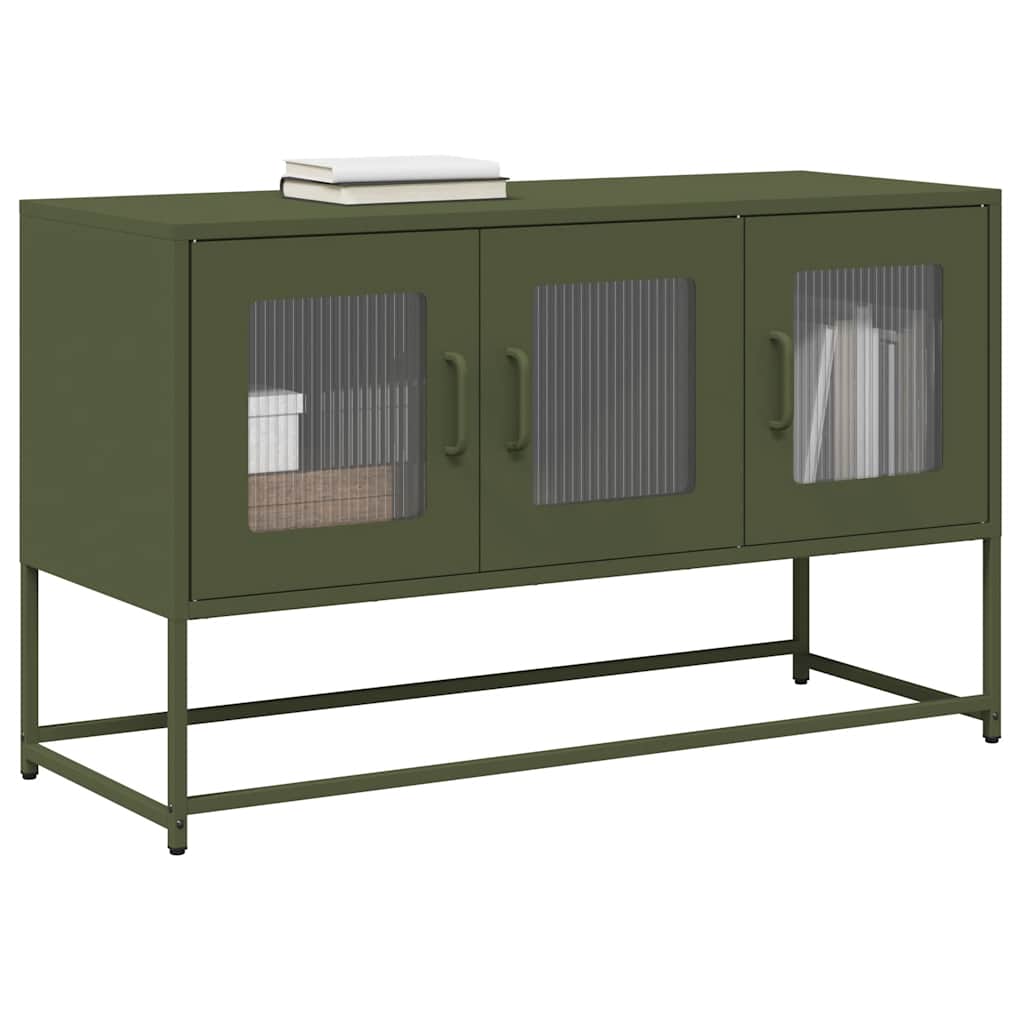 vidaXL TV Cabinet 68x39x60.5 cm Cold-Rolled Steel Black