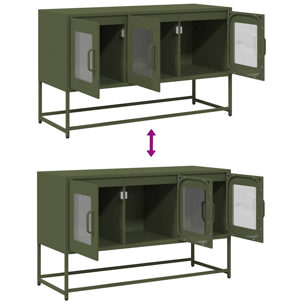 vidaXL TV Cabinet 68x39x60.5 cm Cold-Rolled Steel Black