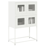 vidaXL Hoge kast 68x39x107 cm staal zwart