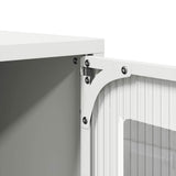 vidaXL Hoge kast 68x39x107 cm staal zwart