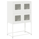 vidaXL Hoge kast 68x39x107 cm staal zwart