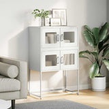 vidaXL Hoge kast 68x39x107 cm staal zwart