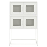 vidaXL Hoge kast 68x39x107 cm staal zwart