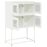 vidaXL Hoge kast 68x39x107 cm staal zwart