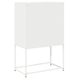 vidaXL Hoge kast 68x39x107 cm staal zwart