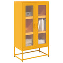 vidaXL Hoge kast 68x39x123 cm staal zwart