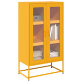 vidaXL Hoge kast 68x39x123 cm staal zwart