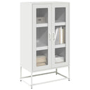 vidaXL Hoge kast 68x39x123 cm staal zwart