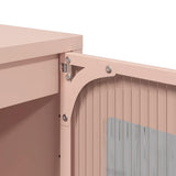 vidaXL Hoge kast 68x39x111,5 cm staal zwart