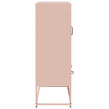 vidaXL Hoge kast 68x39x111,5 cm staal zwart