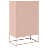 vidaXL Hoge kast 68x39x111,5 cm staal zwart