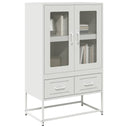 vidaXL Hoge kast 68x39x111,5 cm staal zwart