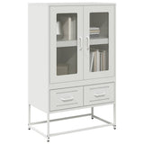 vidaXL Hoge kast 68x39x111,5 cm staal zwart
