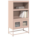 vidaXL Hoge kast 68x39x123 cm staal zwart
