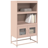 vidaXL Hoge kast 68x39x123 cm staal zwart