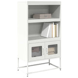 vidaXL Hoge kast 68x39x123 cm staal zwart