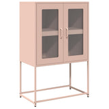 vidaXL High Cabinet 68x39x107 cm Steel Black