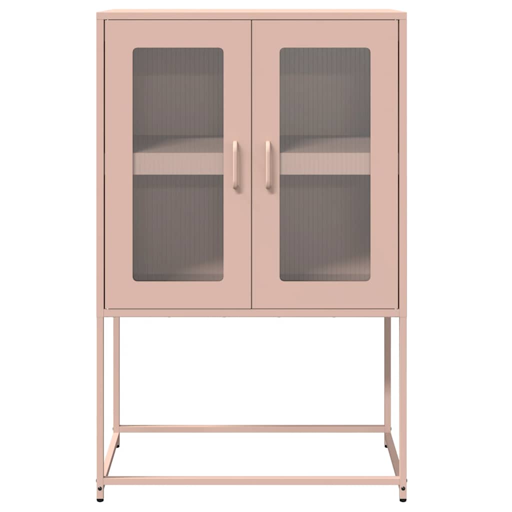 vidaXL High Cabinet 68x39x107 cm Steel Black