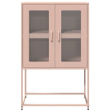 vidaXL High Cabinet 68x39x107 cm Steel Black